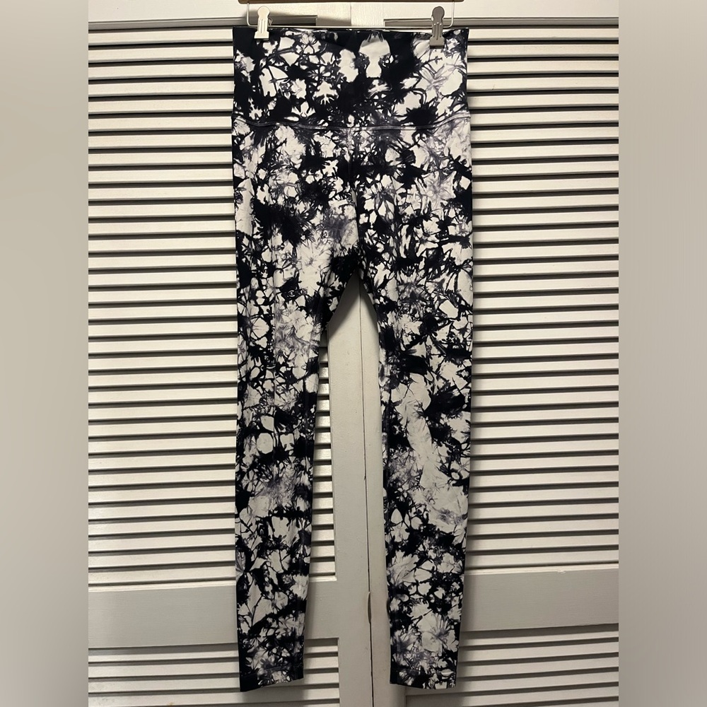 Lululemon Wunder Under Tie Dye High Rise Legging Size 10 EUC - Picture 3 of 7